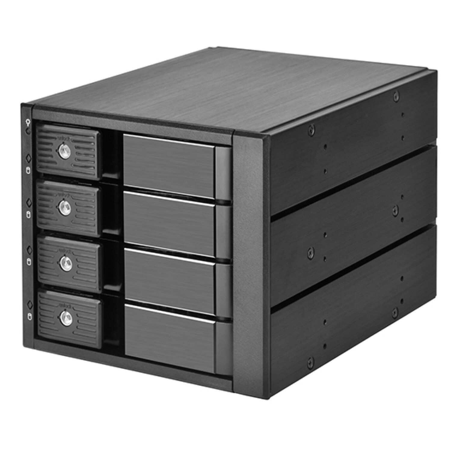 SilverStone FS304B-12G Three 5.25" Device Bay to Four 3.5" Trayless HotSwap Cage