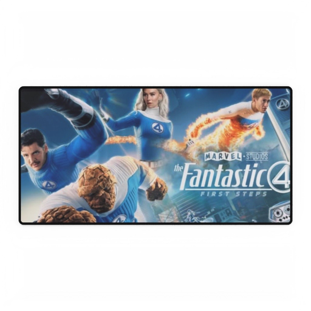 The Fantastic Four First Steps Movie Poster Heroes Action Mouse Pad Desk Mats