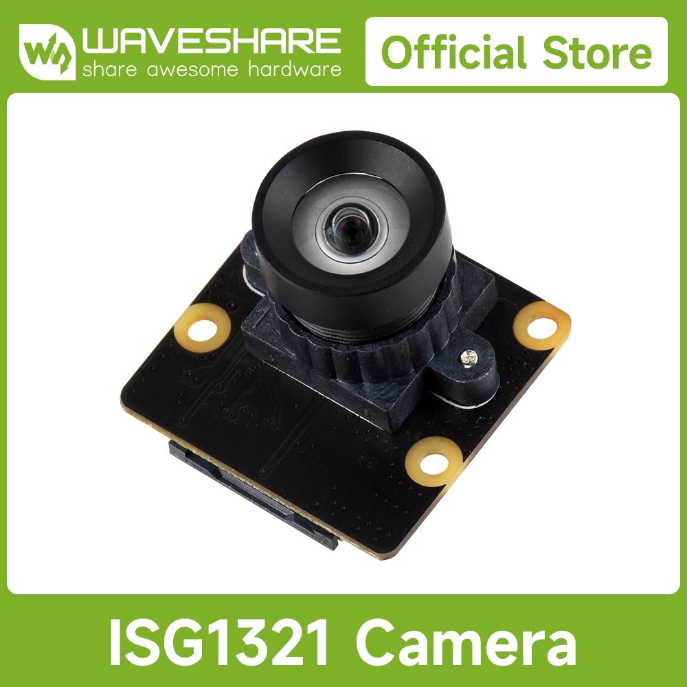 Waveshare ISG1321 1.38MP Mono Camera Module Global Shutter, 95.5° FOV Wide Angle
