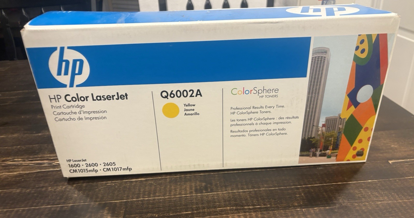 Genuine HP Toner Cartridge Q6002A 124A  Yellow Color LaserJet 1600 2600 2605