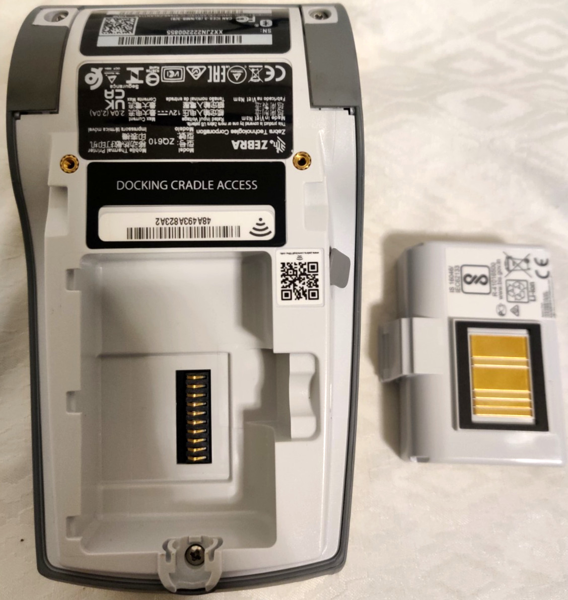 Zebra ZQ610 Portable Barcode Printer WiFi BT | Battery included | No Adapter