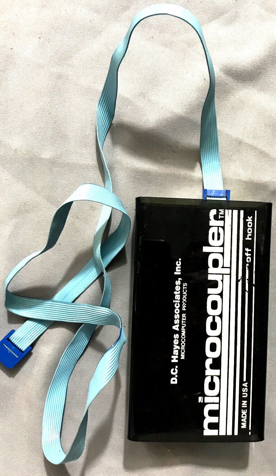 Microcoupler DCHayes replacementDAA 9pin IDC cable RJ14 RARE only made 1978-1979