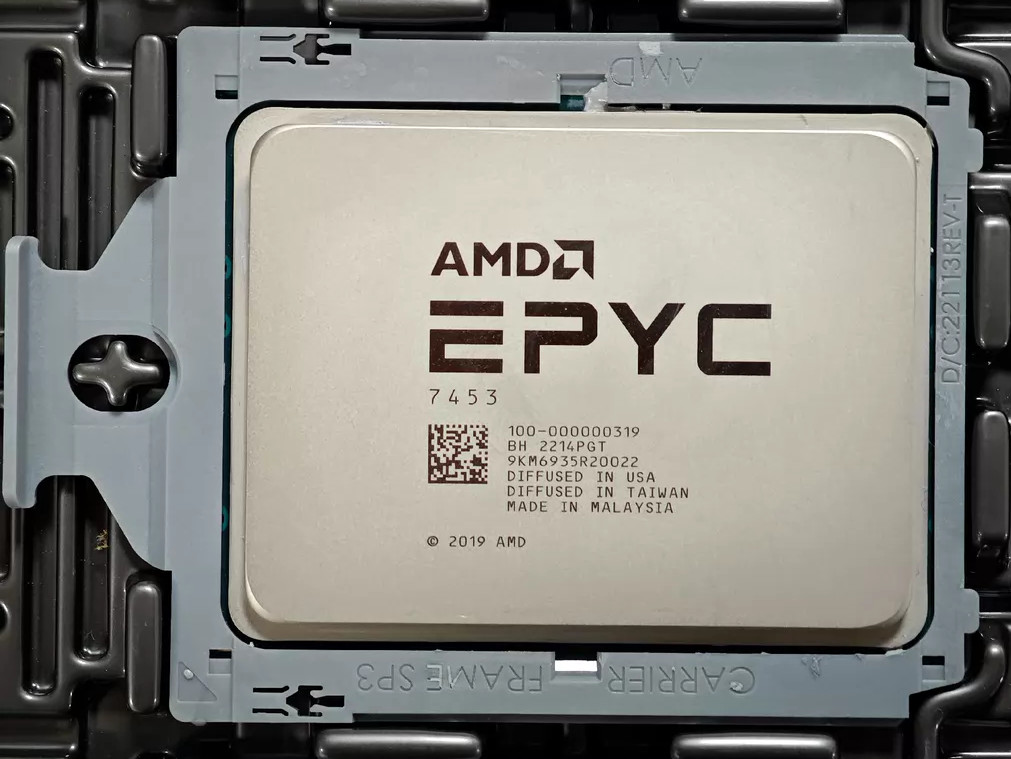 Unlocked AMD EPYC Milan 7453 2.75GHz 28Core SP3 225W CPU Processor 100-000000319