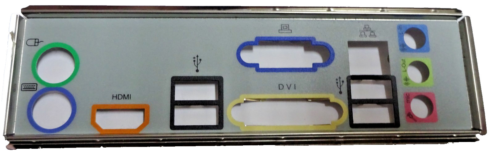 MSI BEZEL FOR MS-7636 (H55M-E23) BACKPLATE #BL722