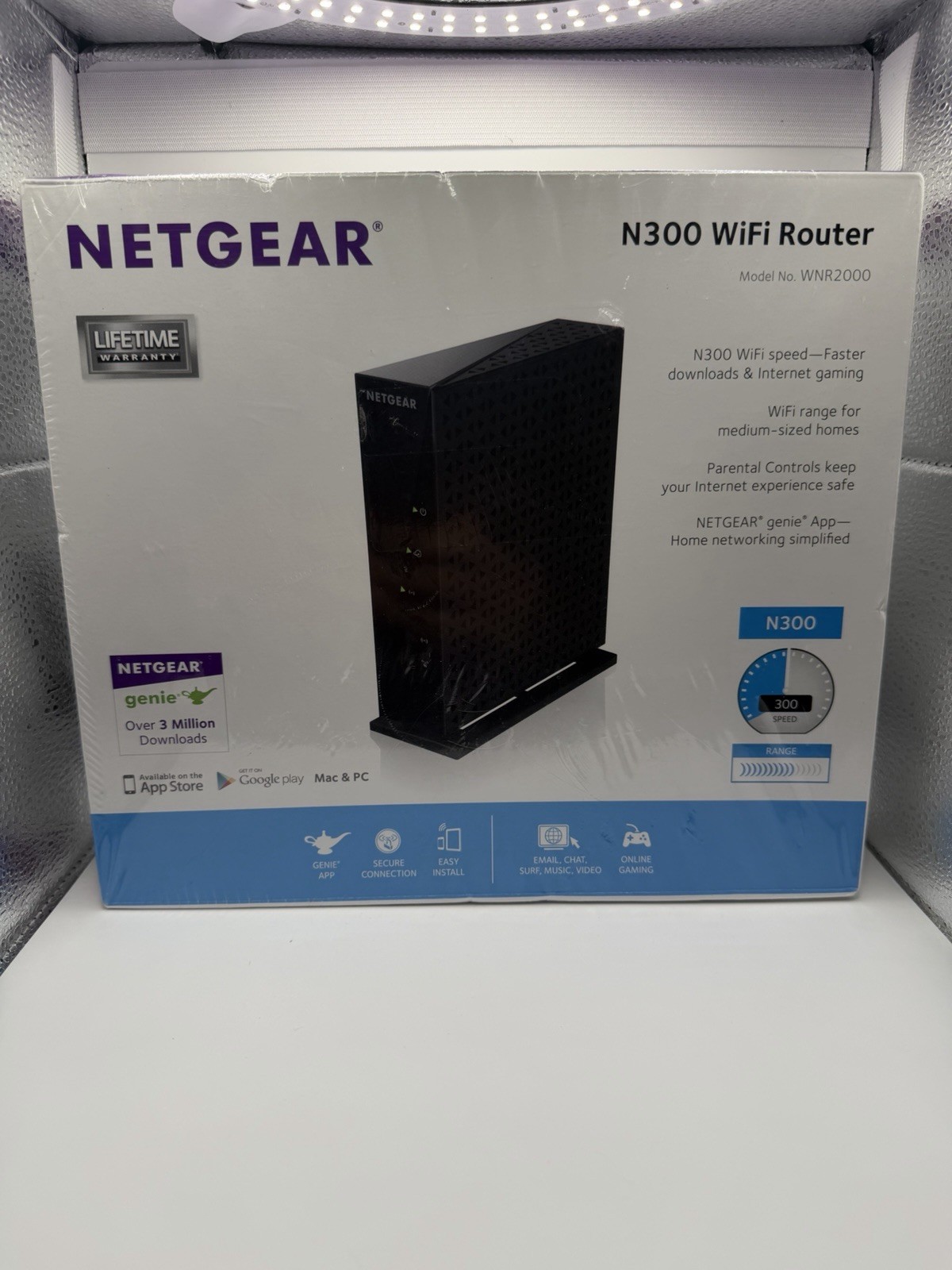 Netgear N300 WiFi Router [WNR2000] NEW SEALED Improves Speed and Signal Strength