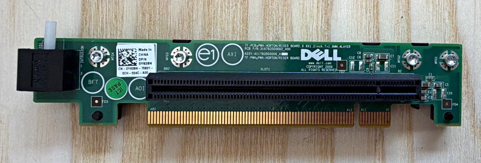 READ DETAILS   Dell PCIe Riser Board DP/N 0V628N