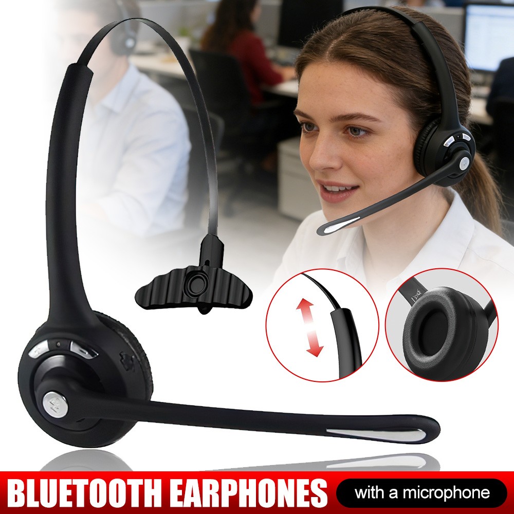 Mpow Bluetooth PC Computer Headset On-Ear Wireless Headphone Noise Canceling Mic