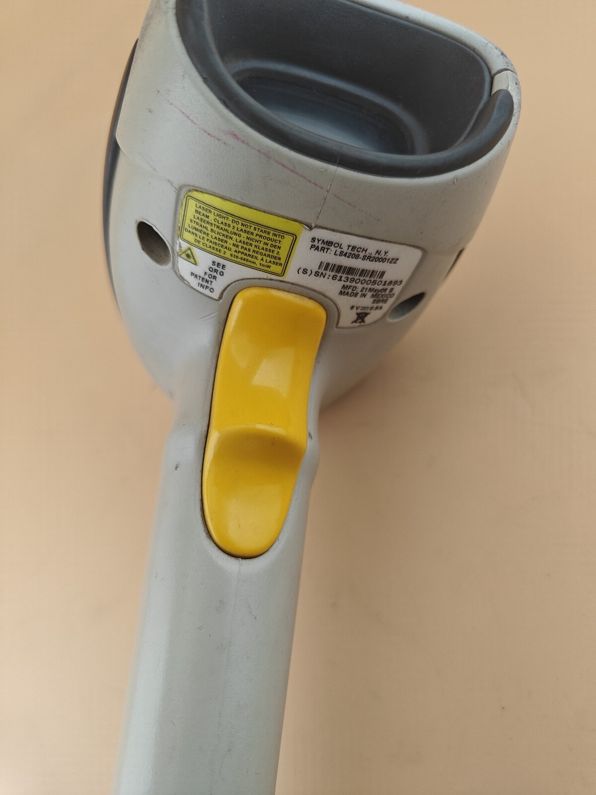 Motorola Zebra Symbol LS4208 1D Laser Barcode Scanner With New USB Cable