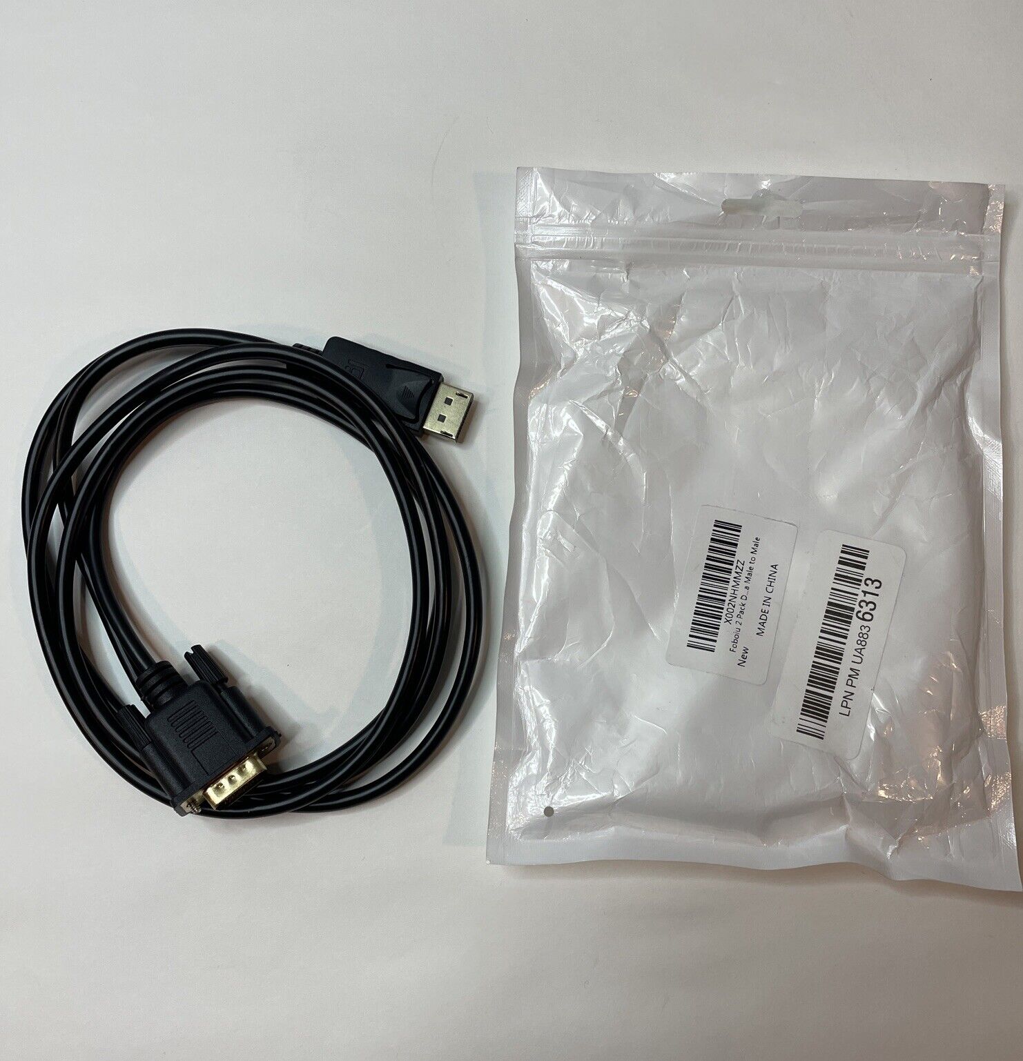 DisplayPort DP to VGA Cable Gold Plated 6 Feet Cord 1080p For Lenovo Dell HP