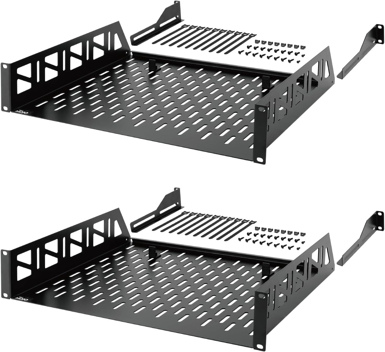 Tecmojo 2U Rack Shelf,19 inch Server Shelf 14 14 in/2pack, 