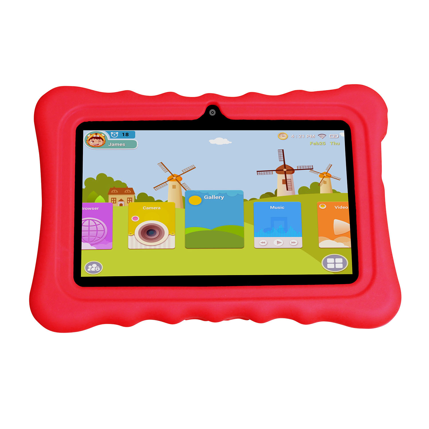 Universal 7-inch Silicone Soft Case Protective Cover For 7" Q88 Y88 Kids Tablet