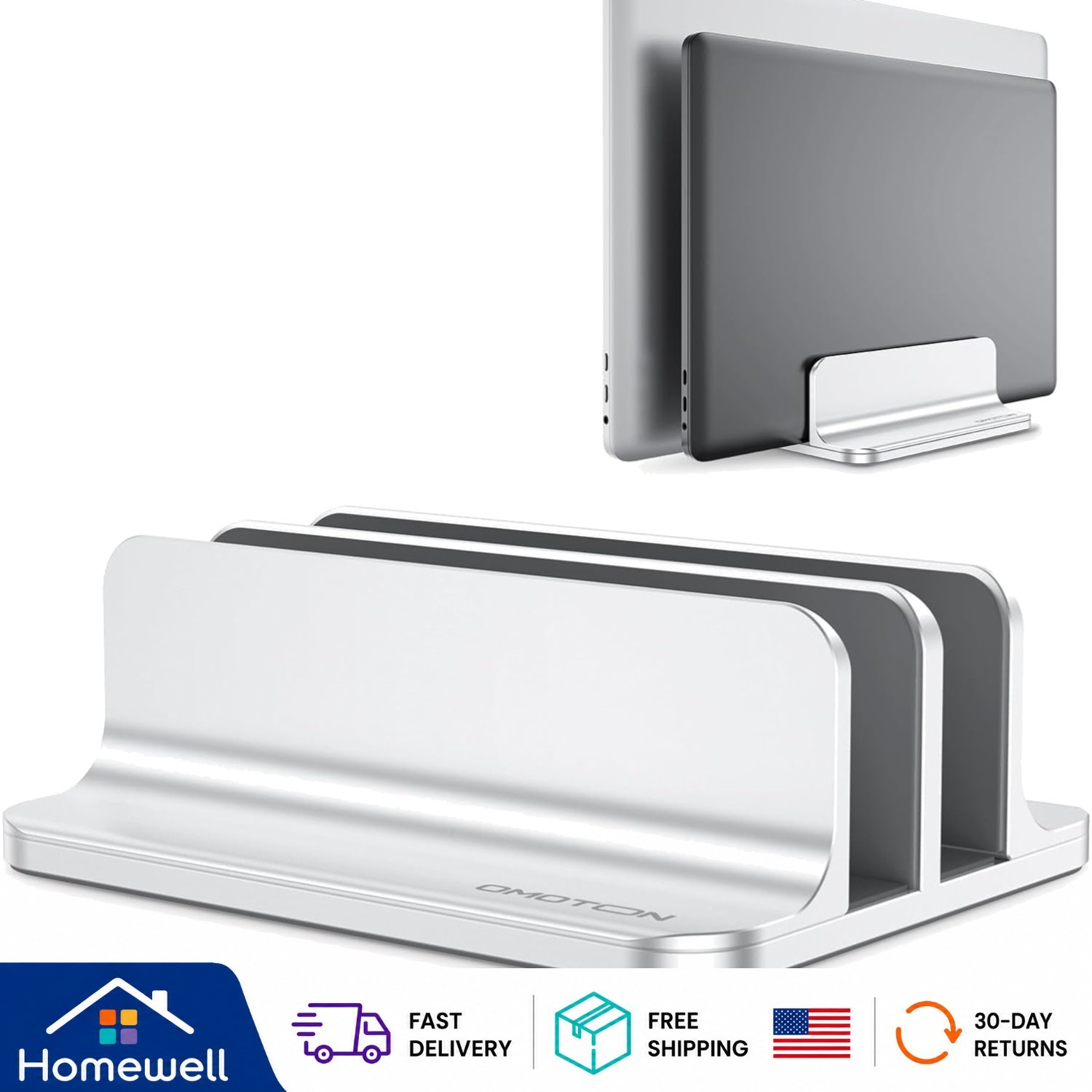 Versatile Desk Organizer for Laptops - Adjustable Height & Stable Stand Design