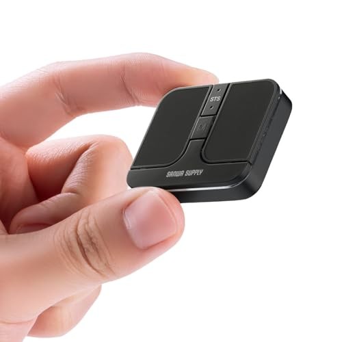 Ultra-Small, Ultra-Thin, Quiet, Rechargeable Bluetooth Mouse, Gunmetal, 400-MAWB