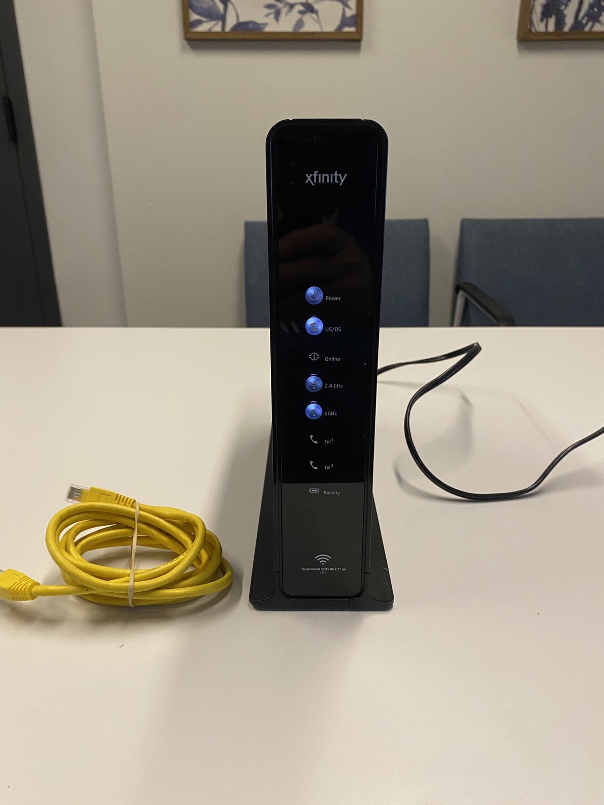 Arris Xfinity XB3 TG1682G DOCSIS 3.0 Cable Modem Router Wi-Fi + Ethernet Cord