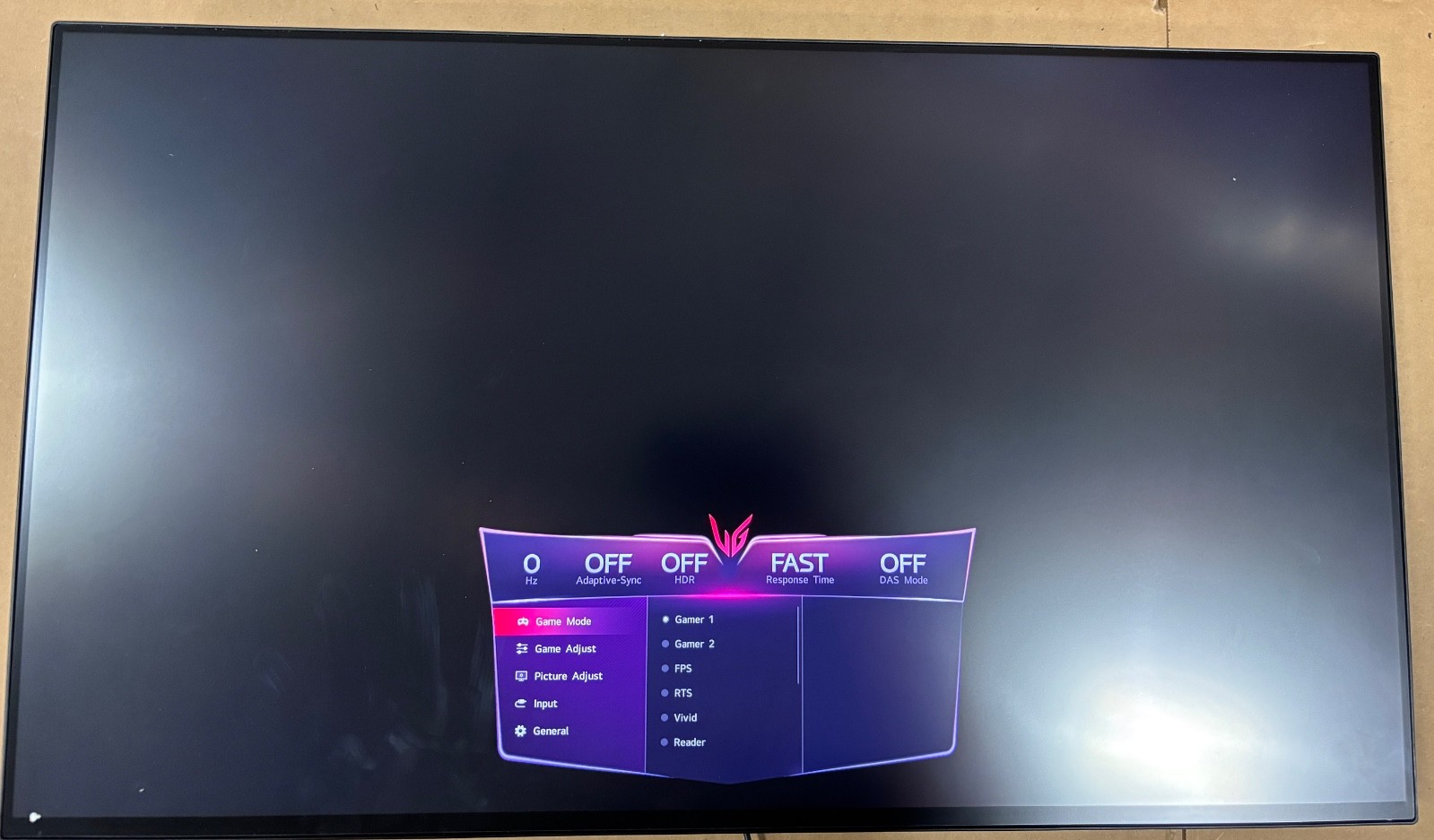 LG Ultra Gear Monitor - 27GP95R-B SCRATCHED (#345)  FOR PARTS ONLY
