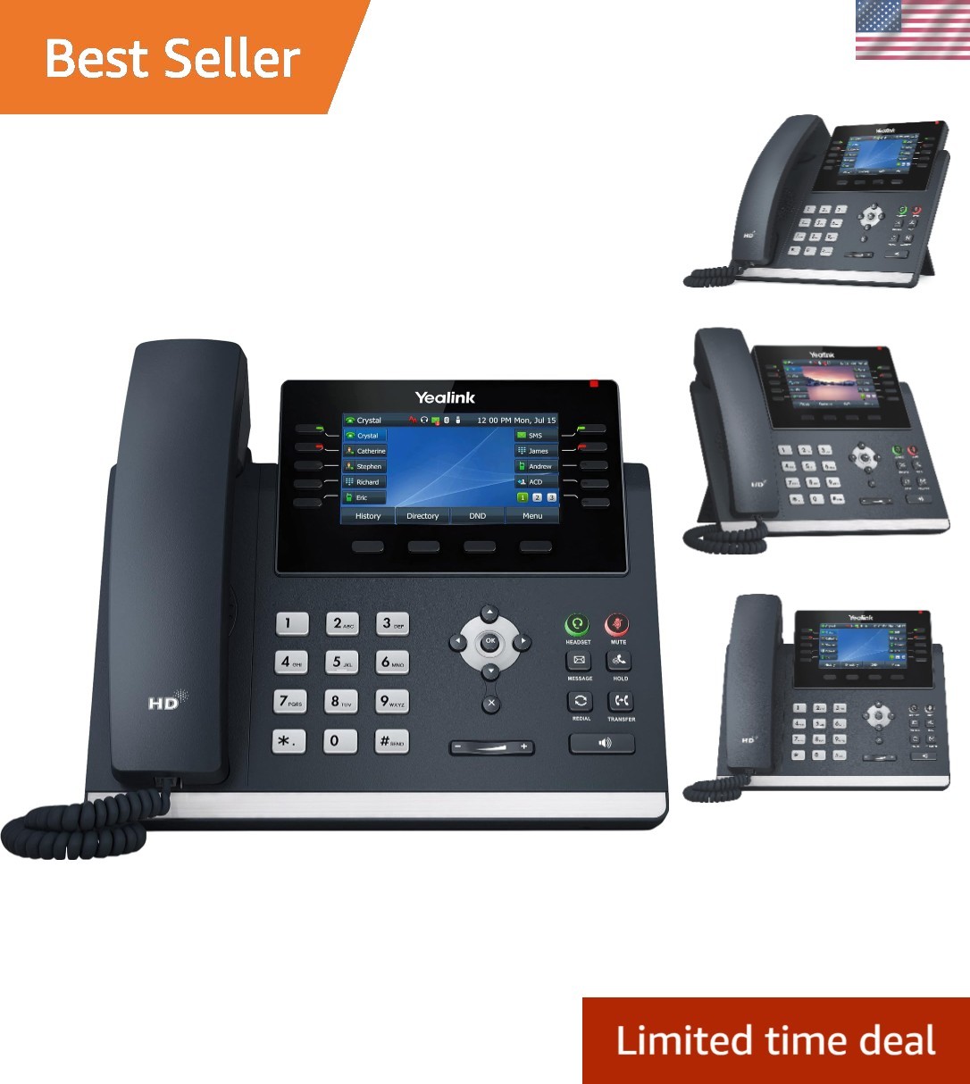 T46U  Phone: 4.3-Inch Color Display & Advanced Conference Call Capabilities