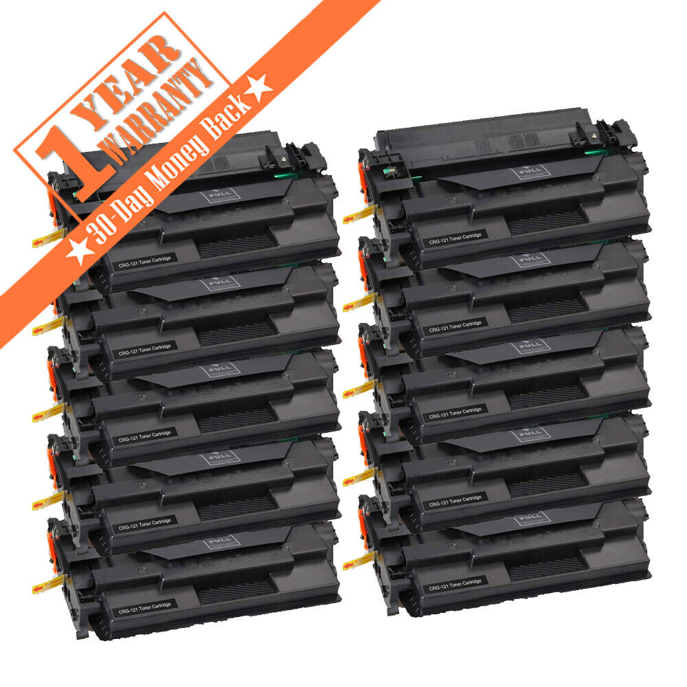 10PK High Yield Toner Cartridge Compatible With Canon 121 ImageClass D1620 1650