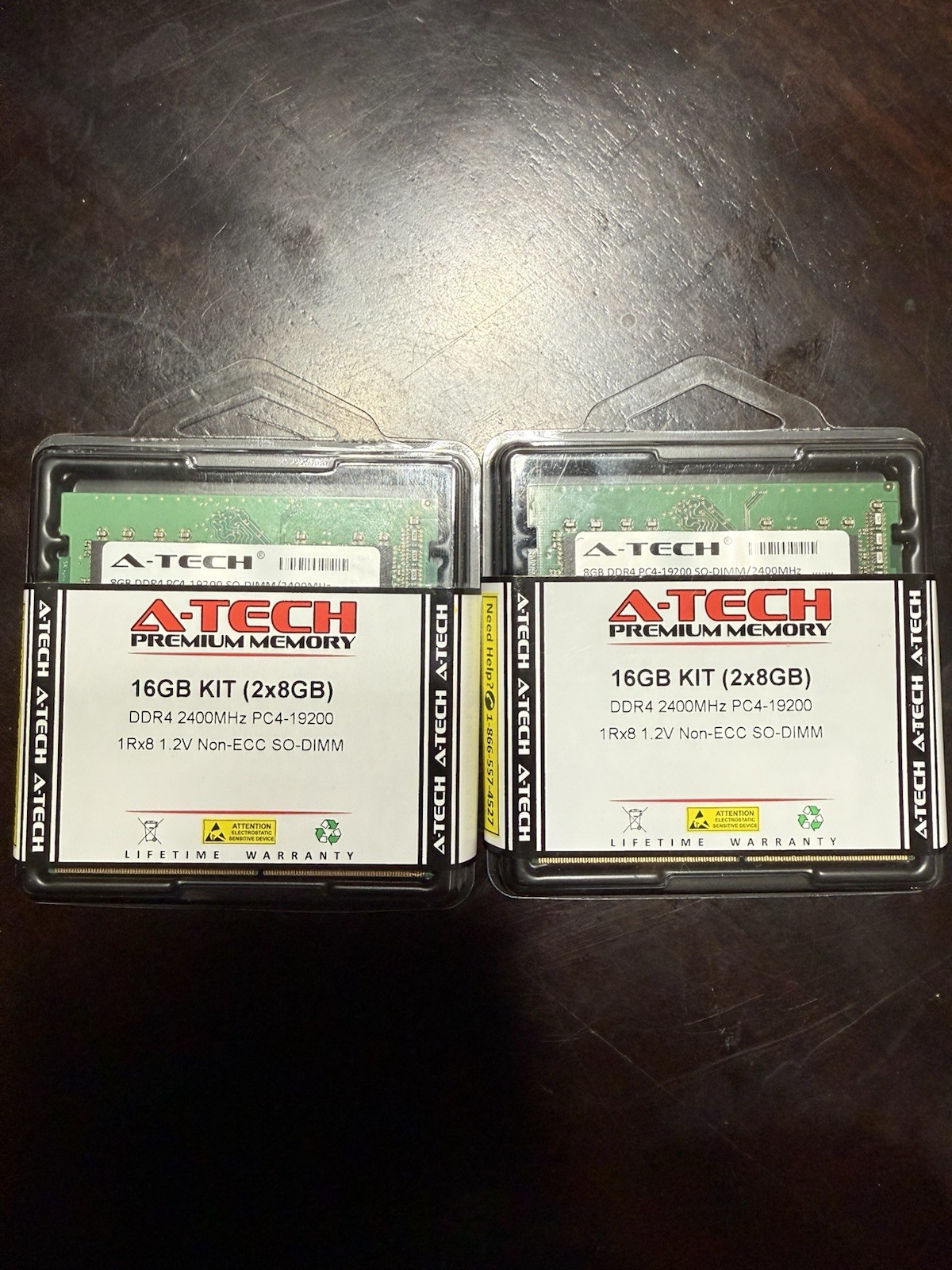 32GB total Modules 4x8GB DDR4 PC-4 19200 1Rx8 NEW A-Tech 