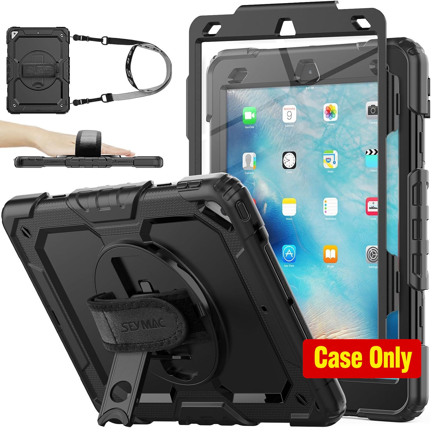 360° Stand Case for iPad Air 3 2019 / Pro 10.5'' with Screen Protector & Pen Hol