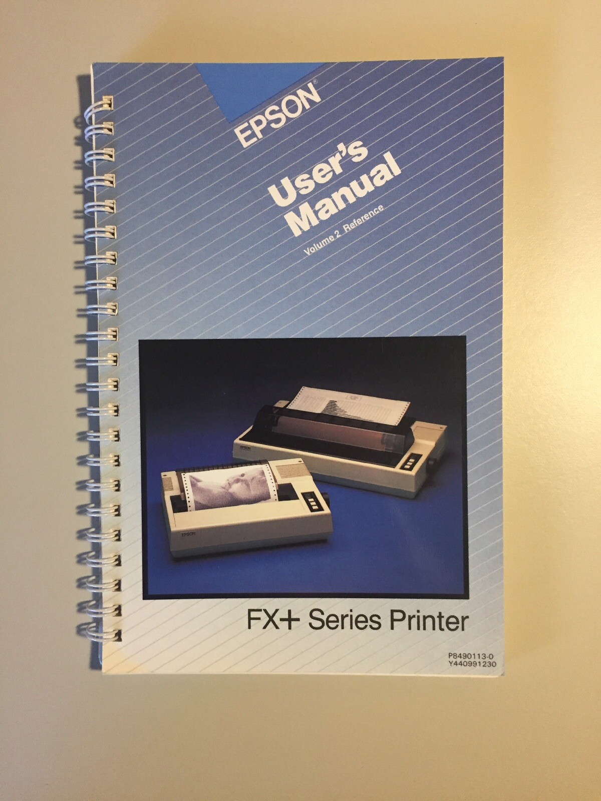 Vintage 1984 EPSON FX+ Series Printer Users Manual Vol 2 Reference VHTF