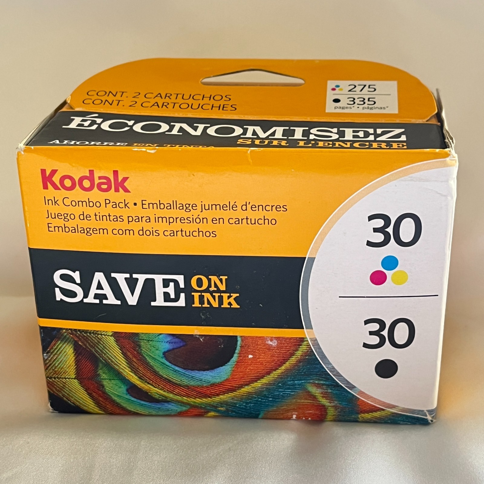 Kodak 30 Black And Color Genuine Inkjet Printer Cartridges OEM Combo 2 Pack New