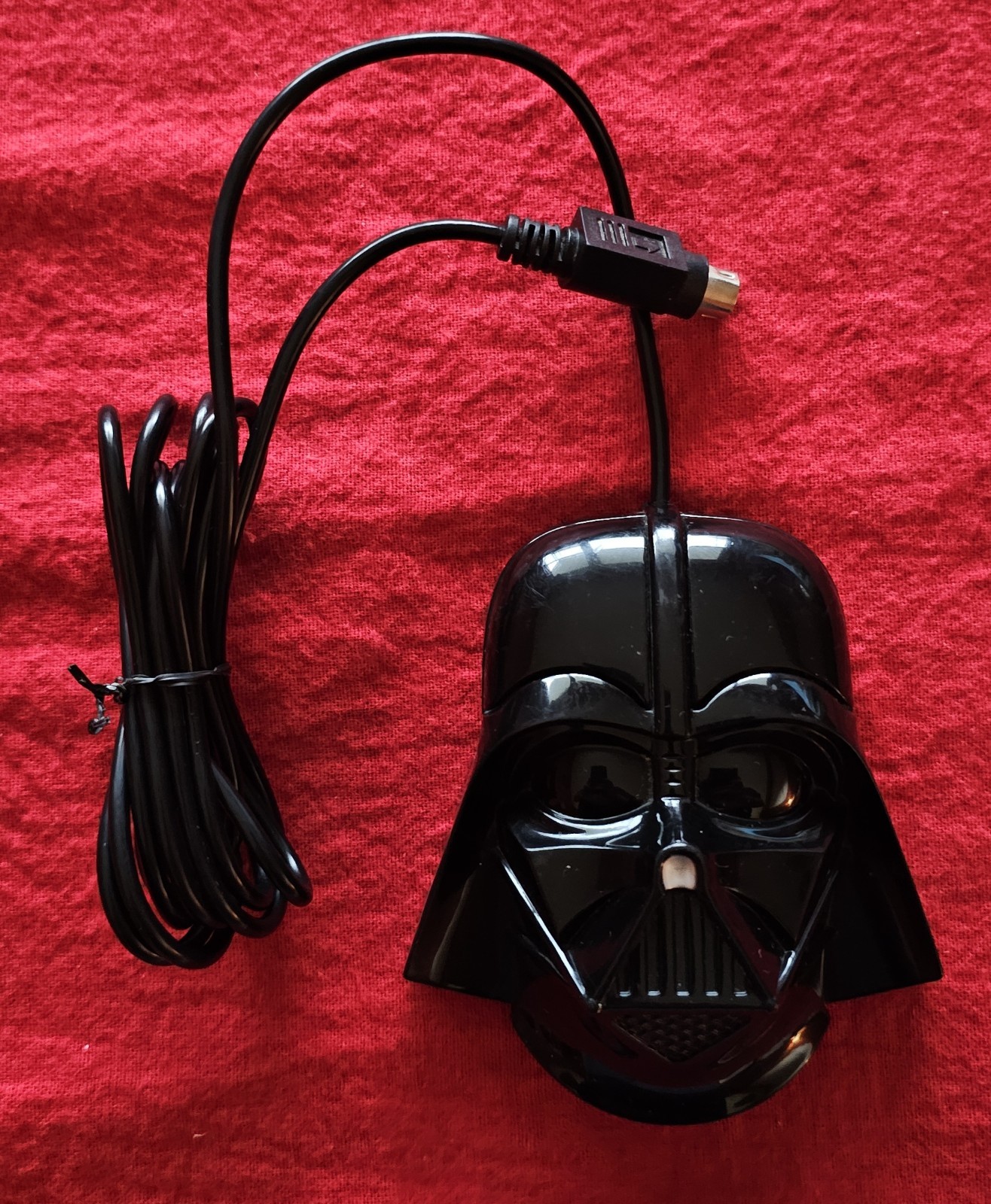 Star Wars Darth Vader USB Optical Mouse Wired Black Tested Works Model 0252