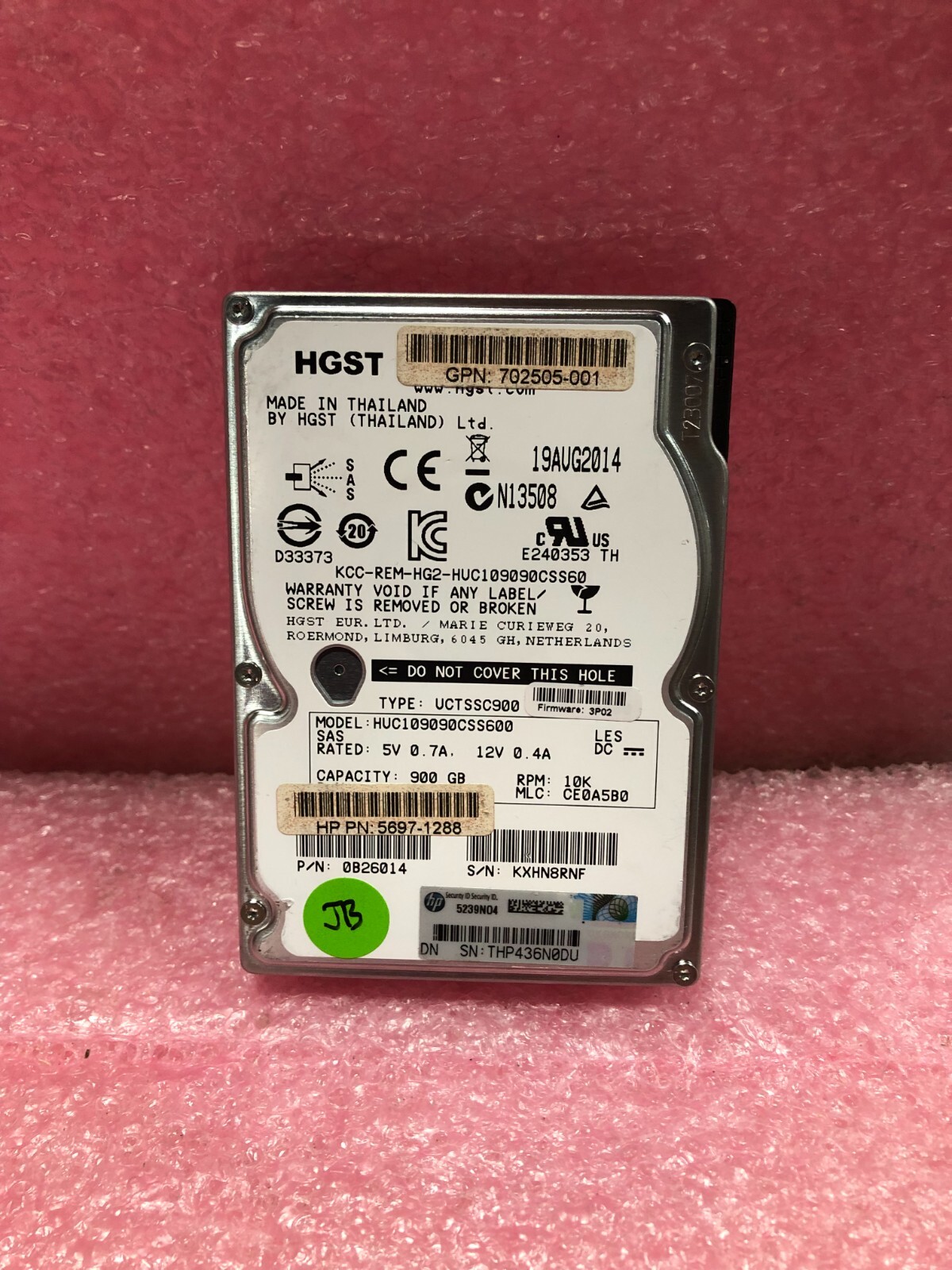 702505-001 HP 900GB 10K SAS 6G HDD