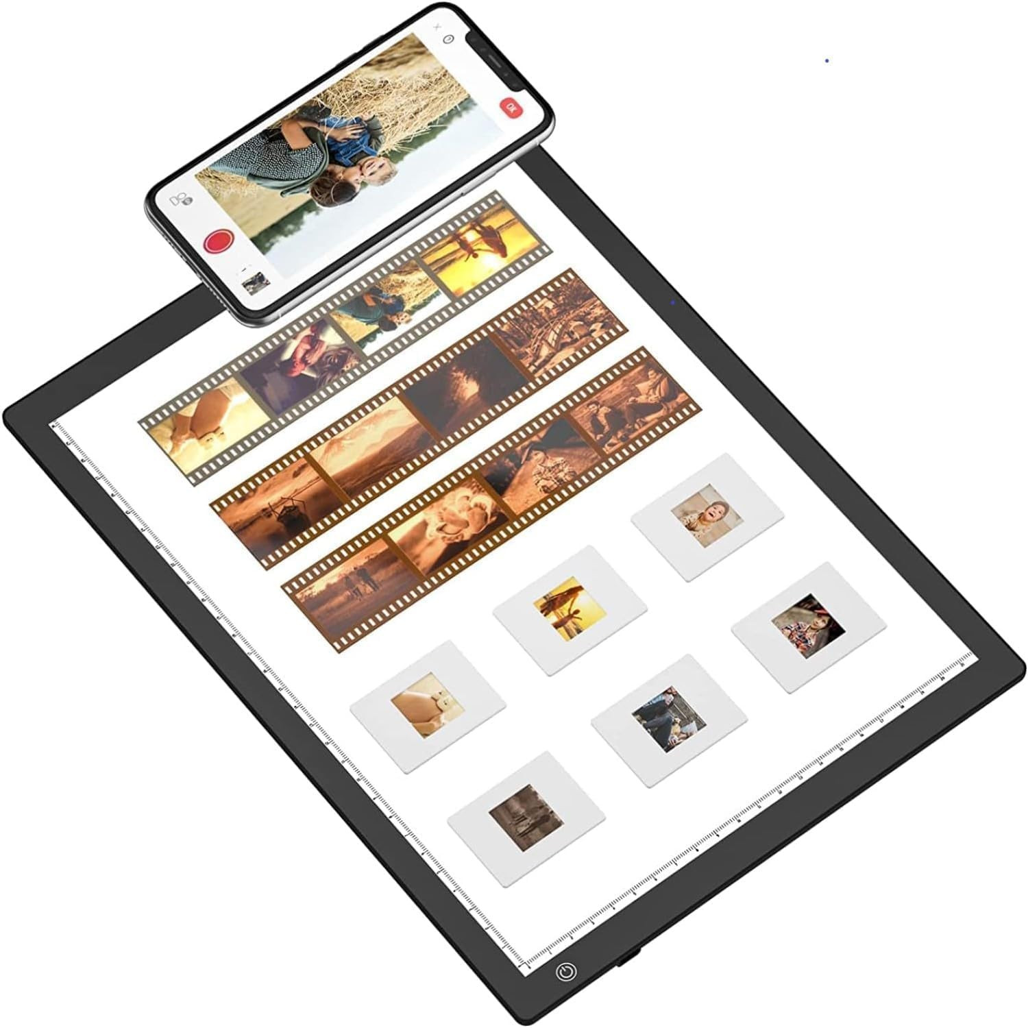 Slide Viewer Light Box, Ultra-Thin A4 USB Powered Light Scanner for Photo Slide