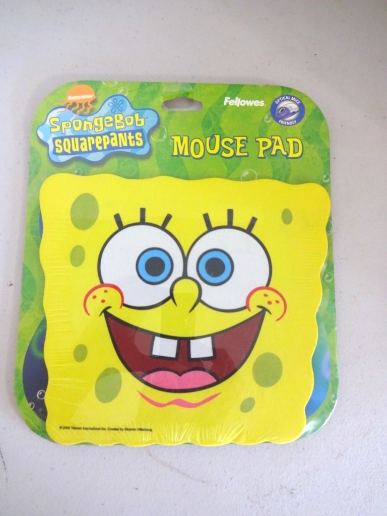 NEW Vintage Sponge Bob Square Pants Mouse Pad 2002 Sealed Package NOS