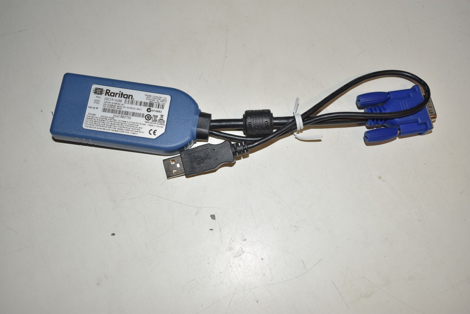 Raritan D2CIM-VUSB Dominion KX II USB KVM Switch Virtual Media CIM Module