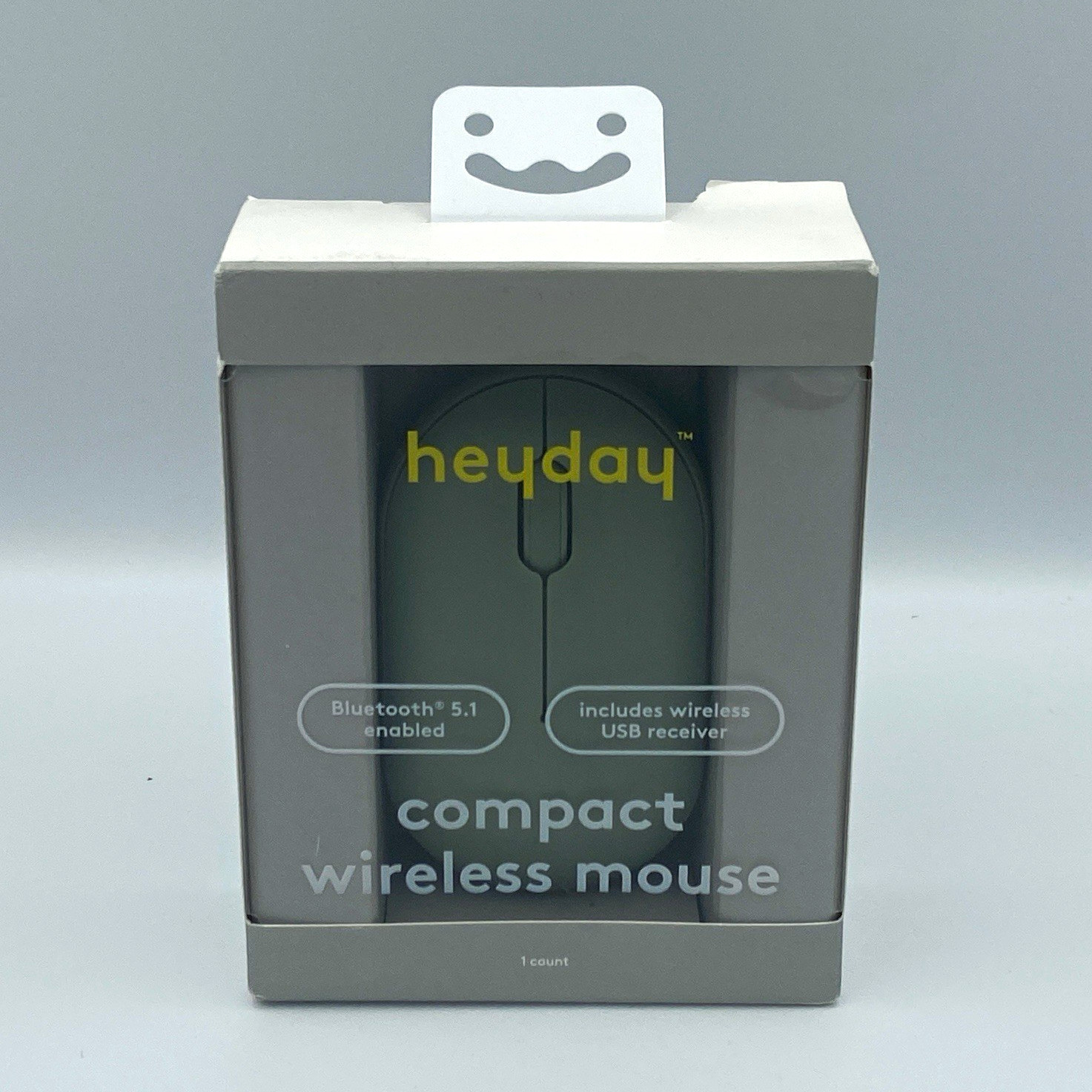 heyday Compact Wireless Mouse Green Bluetooth 5.1 USB Receiver Laptop PC New