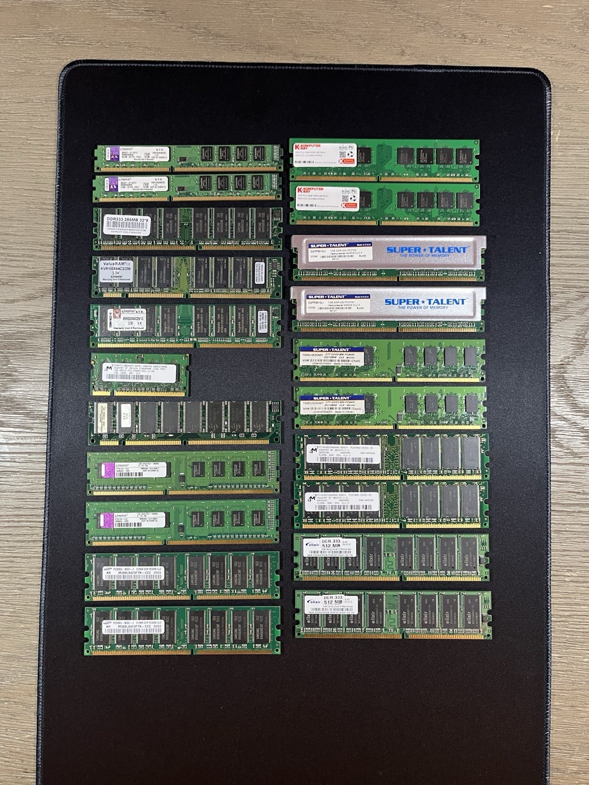 LOT OF (21)  RAM MEMORY CARDS MIX LOT | 22.71GB TOTAL