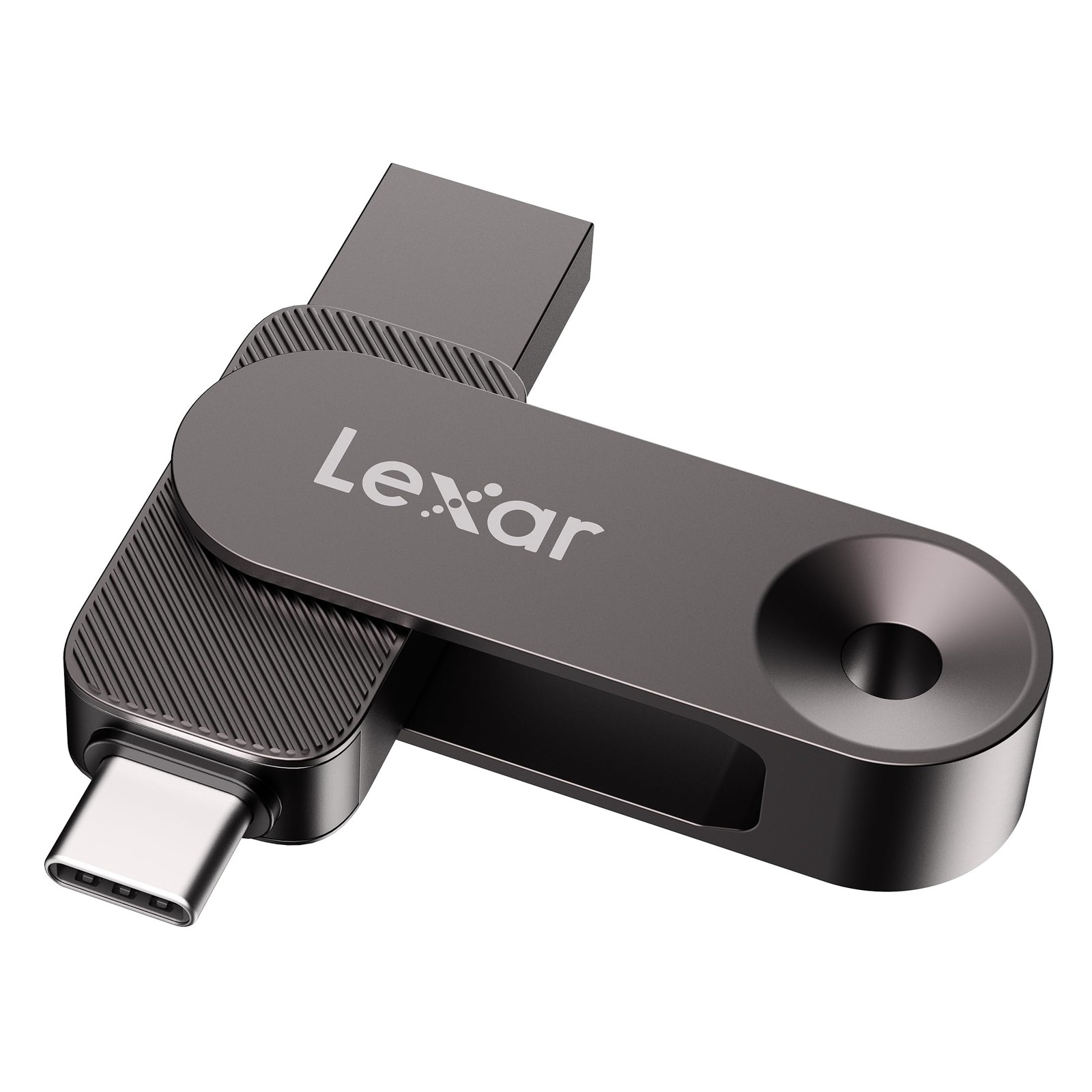 Lexar 256GB Solid State Dual Drive D500 USB 3.2 Gen 1, for 256GB, Titanium