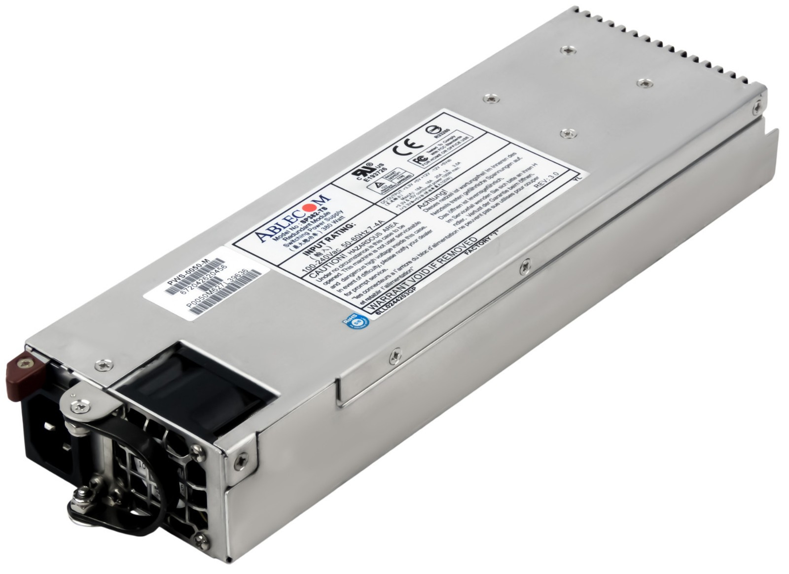 Ablecom Netzteil ABLECOM SP382-TS 380W 1U PWS-0050-M