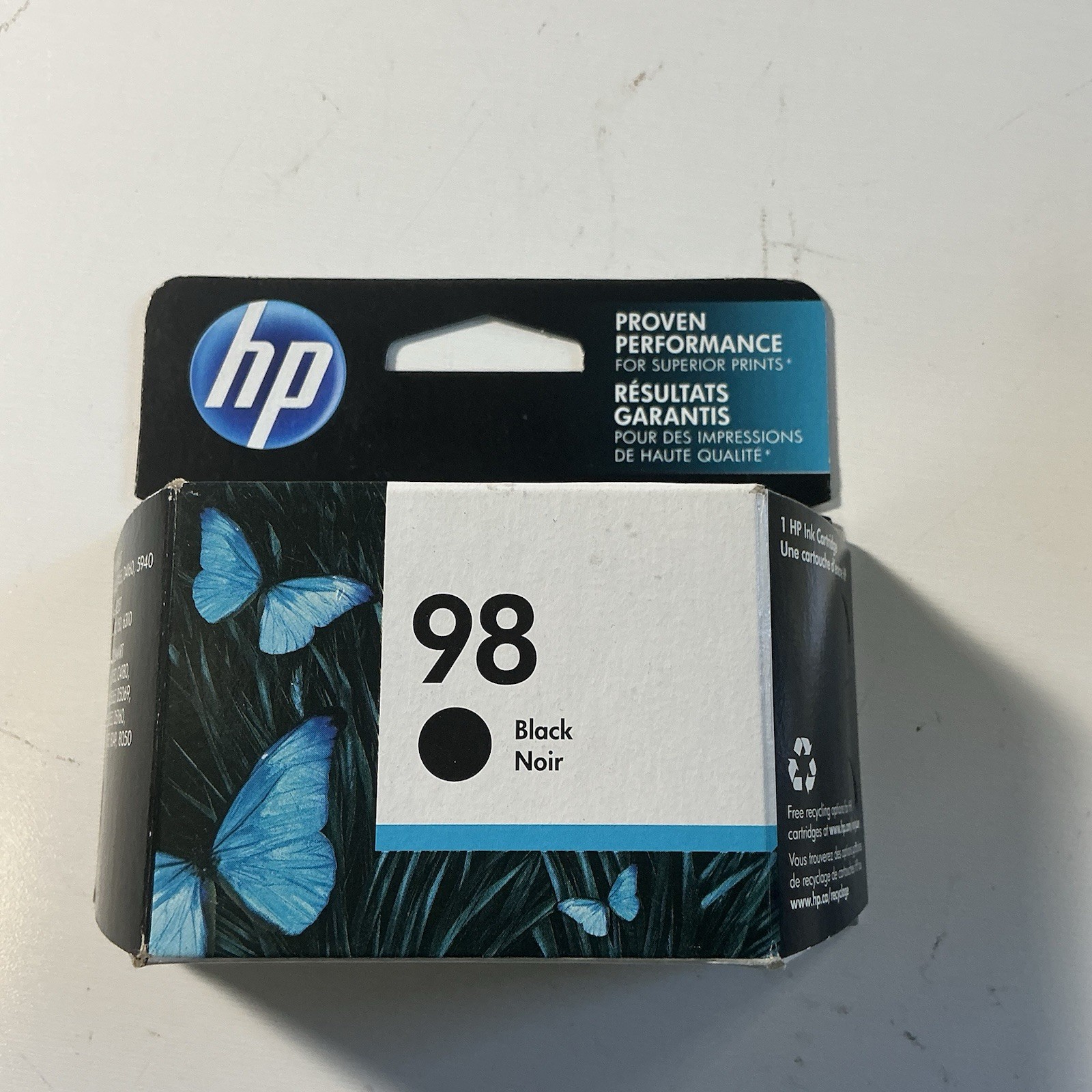 HP 98 Ink Cartridge Black New Genuine EXP 02/2020