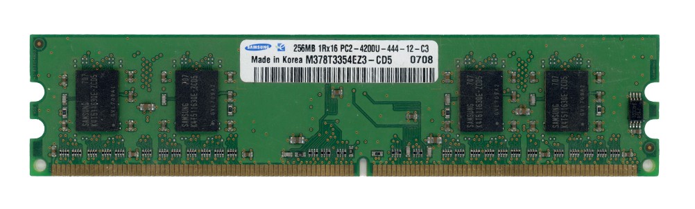 WORK SAMSUNG 256MB DDR2 PC2-4200U 533MHz M378T3354EZ3-CD5 Non-ECC