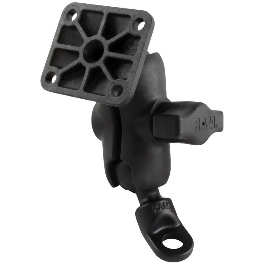 RAP-B-272-A-347U  RAM Double Ball Mount with 9mm Angled Bolt He...