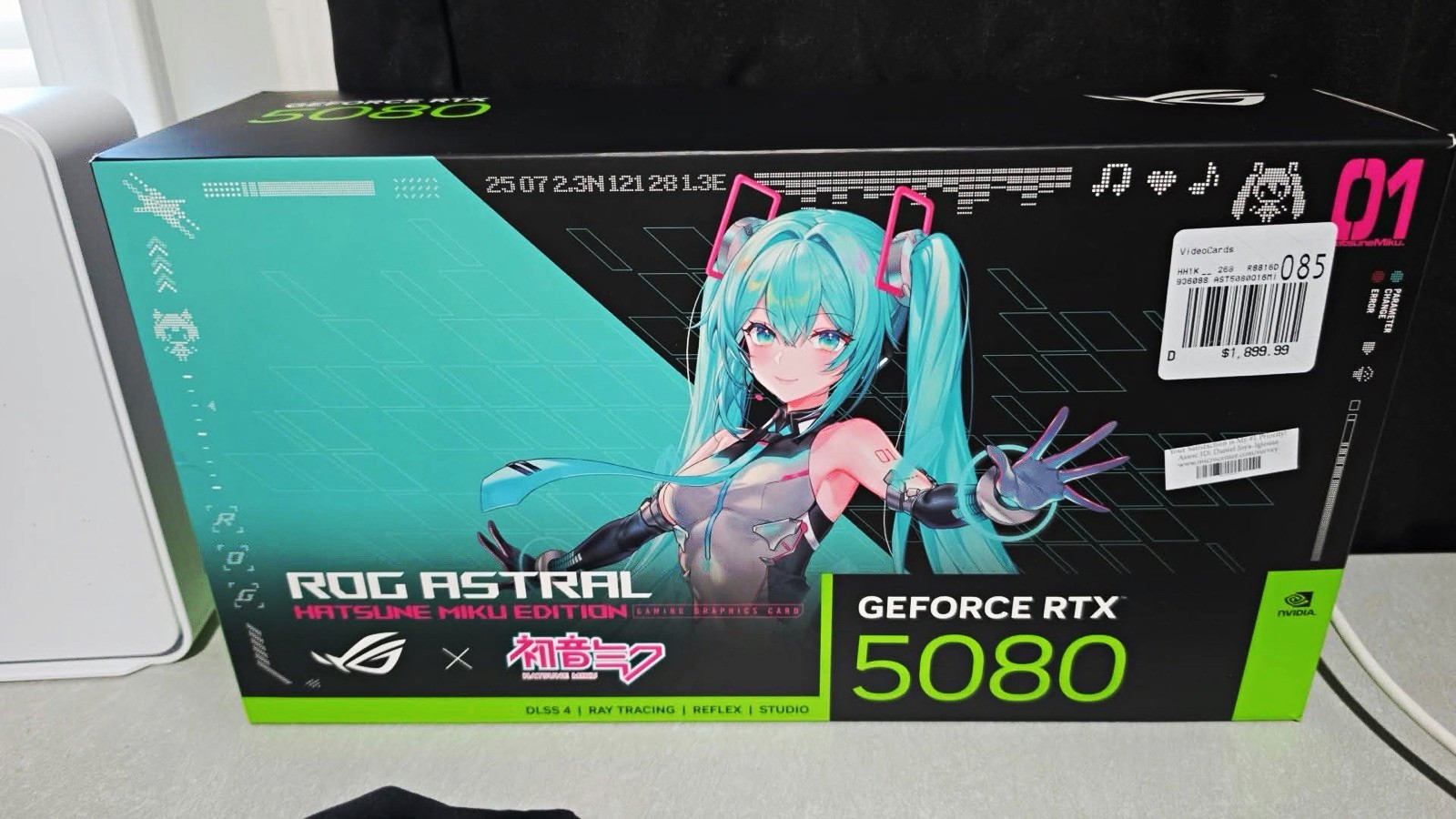 ASUS ROG Astral Hatsune Miku GeForce RTX 5080 16GB GDDR7 DLSS 4 RT