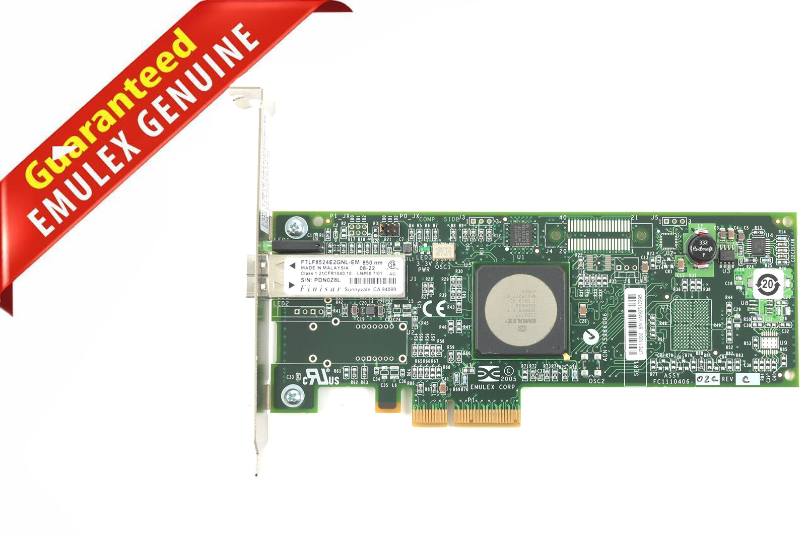 Emulex LightPulse LPE11000-E 4GB PCIEx4 1-Port Host Bus Adapter Fibre Channel
