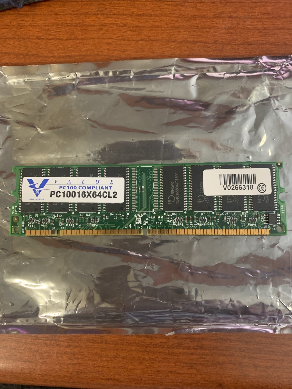 MEMORY VIKING VALUE PC100 COMPLIANT PC10016X64CL2, 168P