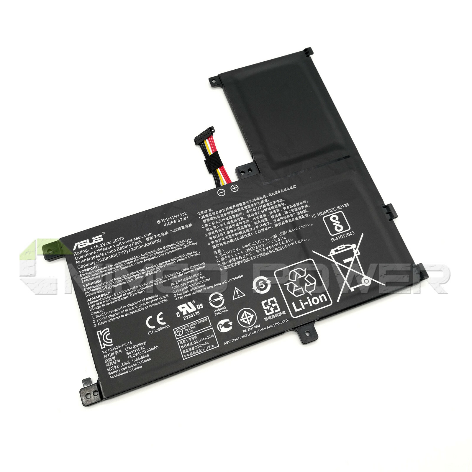 New Genuine B41N1532 Battery for Asus Zenbook UX560 UX560UA UX560UQ Q504UAK OEM