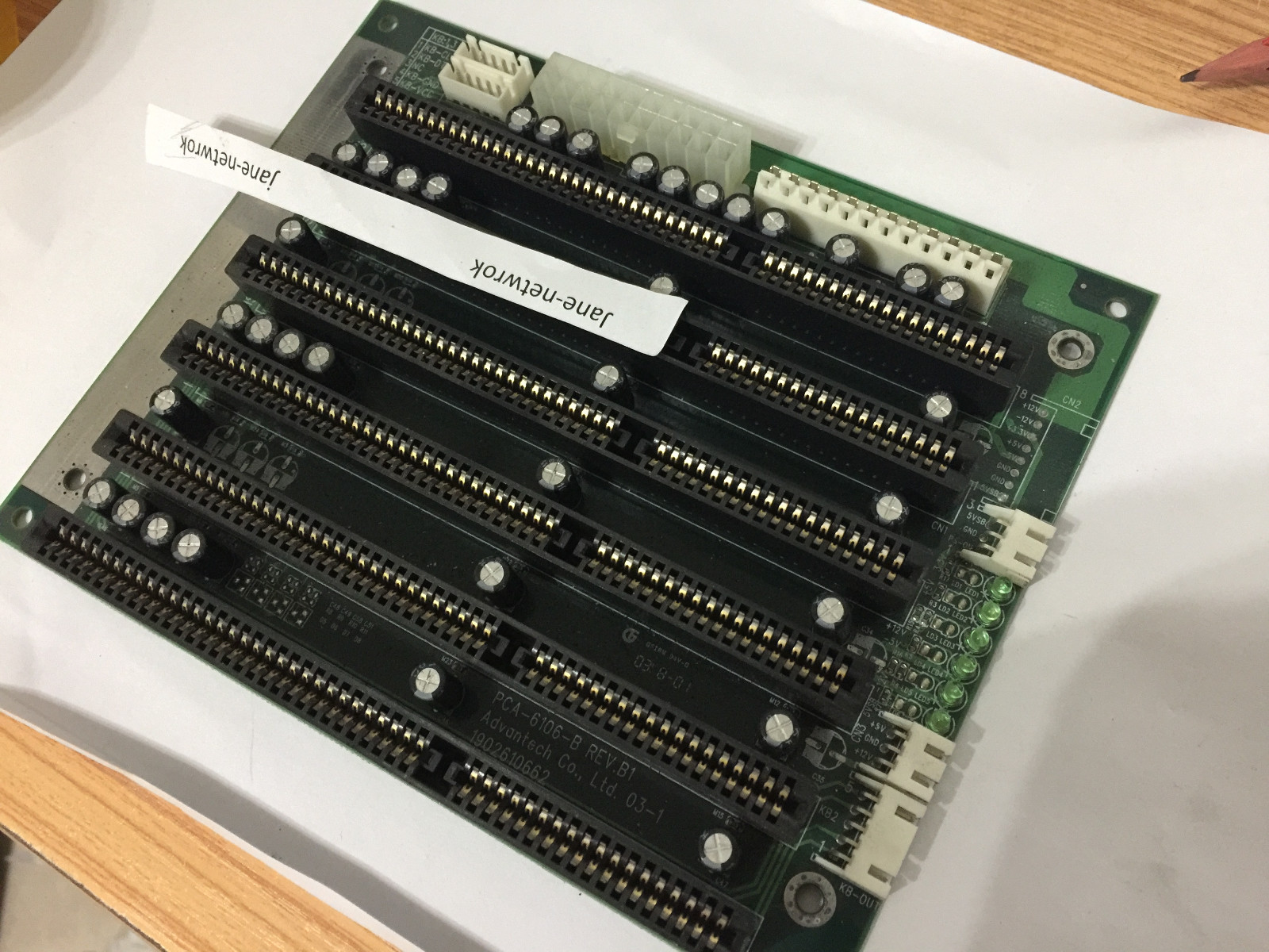 Actual Stock 100% test PCA-6106-B REV B1 (by DHL or Fedex) #j1688
