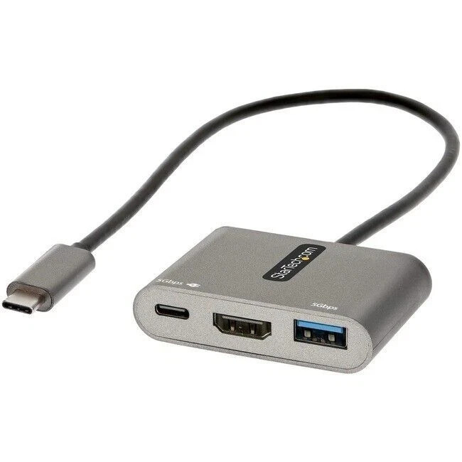 StarTech USB-C Multiport Adapter USB-C to HDMI 4K Video, USB 3.0 CDP2HDUACP2