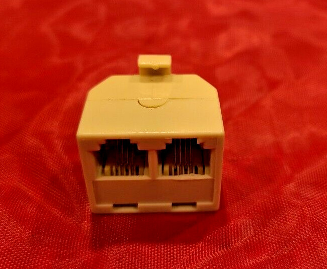 Suttle 2-Way Duplex Telephone Line Splitter Adapter 267A4 UL Listed