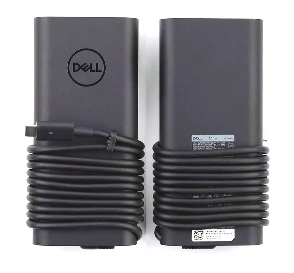 Genuine Dell 130W Type-C AC Adapter For Dell Precision 5530 2-in-1 5550 5750 OEM