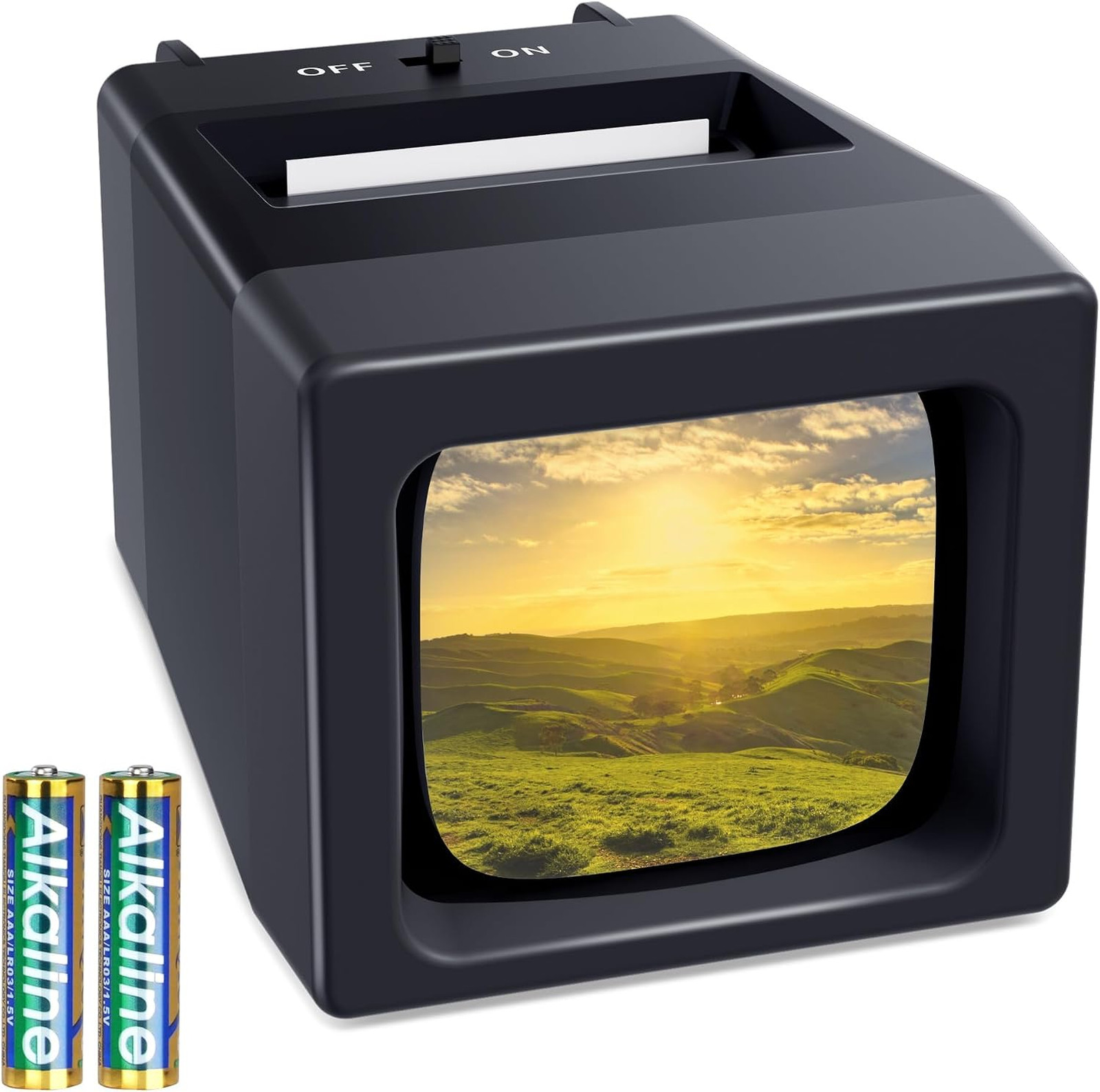 Slide Viewer 35mm with 2X Magnification and LED Backlight for Old Photos