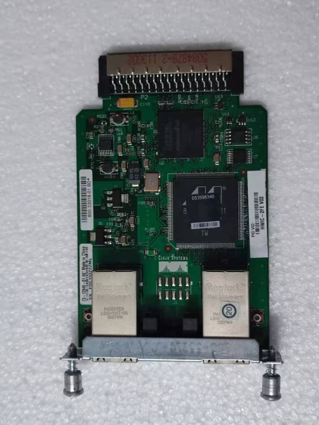 Cisco HWIC-2FE Router module card Used for 2811 2911 2921 3925 3945 Series