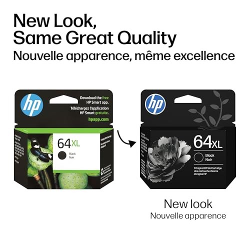 BLACK - HP 64XL BLACK HIGH-YIELD INK CARTRIDGE, N9J92AN