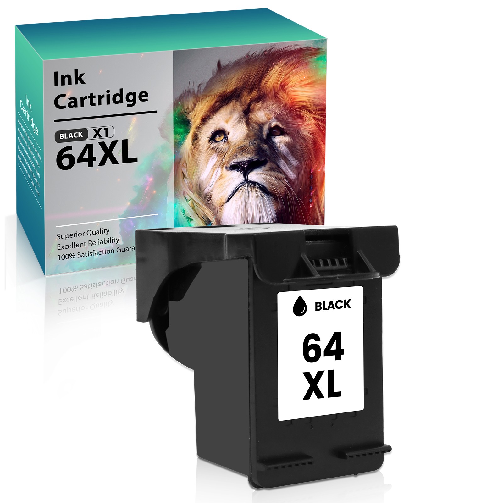 64XL XXL Black Color Ink Cartridge for HP 64 XL Envy 7858 7855 6255 7155 Printer