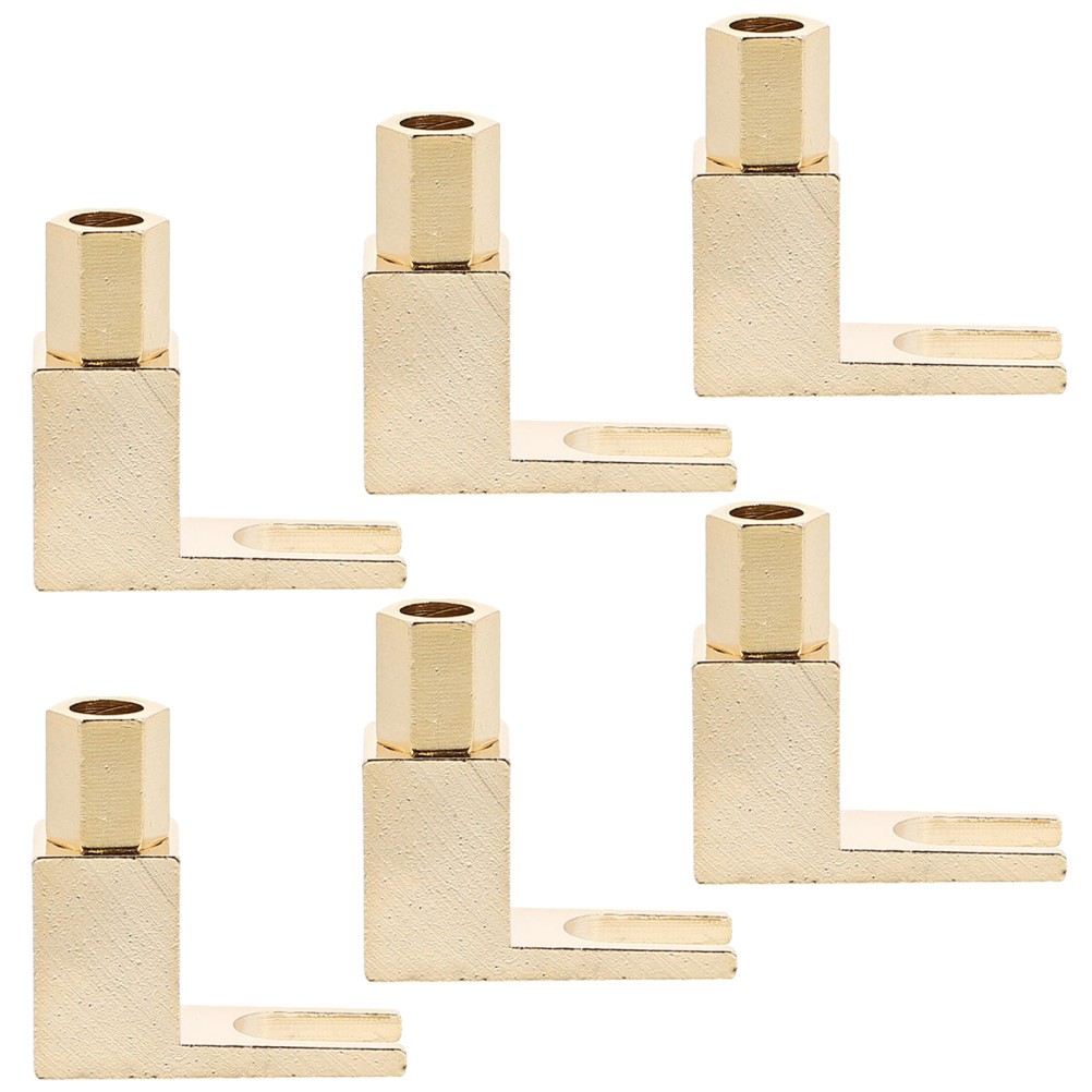 Screw Tight Banana Spade Plug Gold Plated Copper Audio Wire Terminal